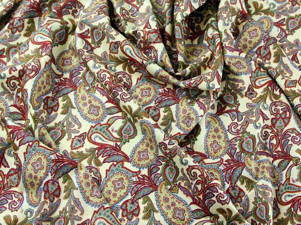 Cream Cotton Lawn Fabric