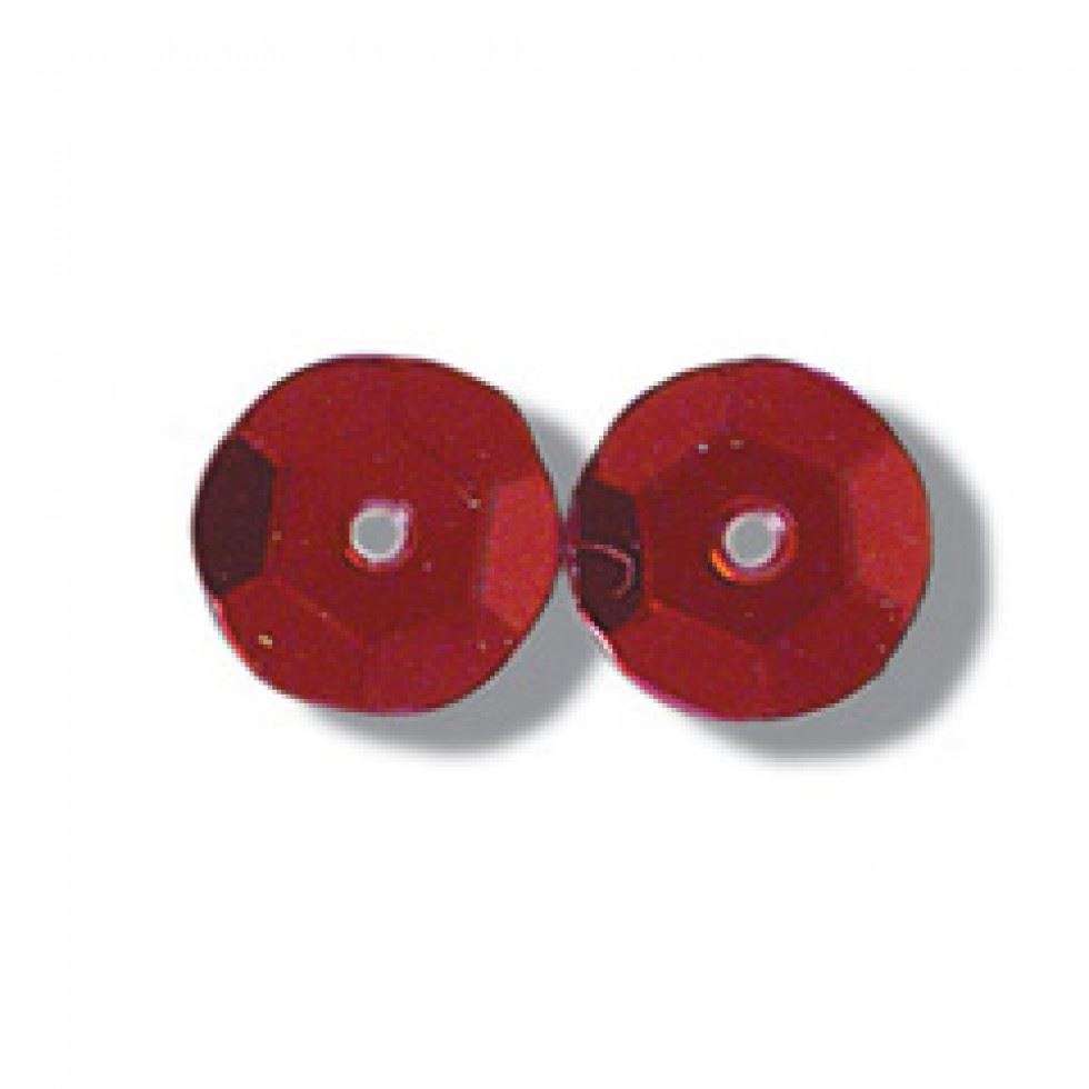 Trimits Round Cup Sequins (Value Pack of 5) Red