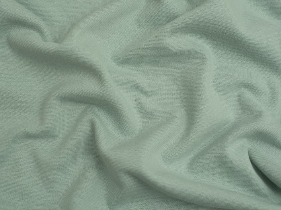 Minerva Core Range Tubular Ribbing Stretch Knit Fabric Pea Green