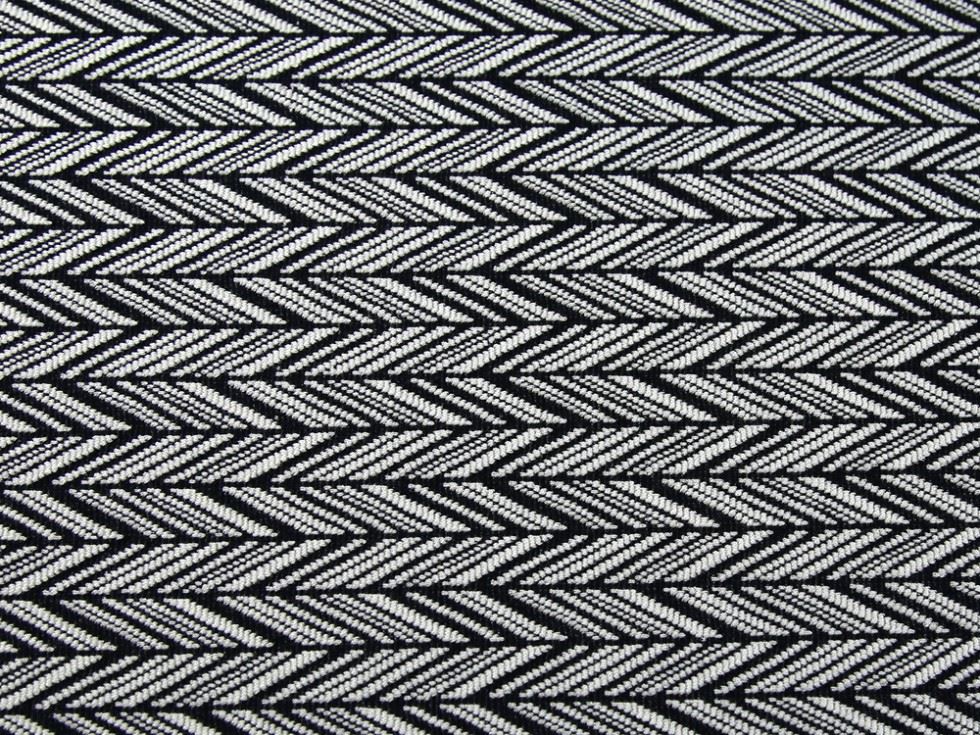 Black Deadstock Plume Textured Stretch Knit Fabric