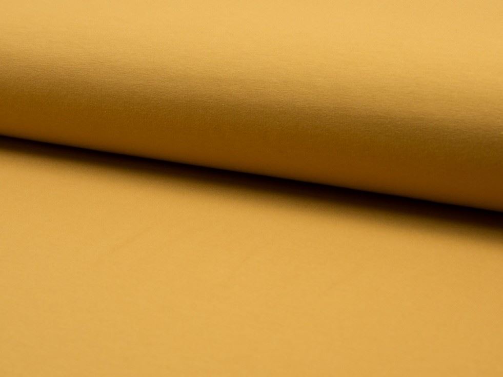 Ochre Deadstock Loop Back French Terry Stretch Knit Fabric
