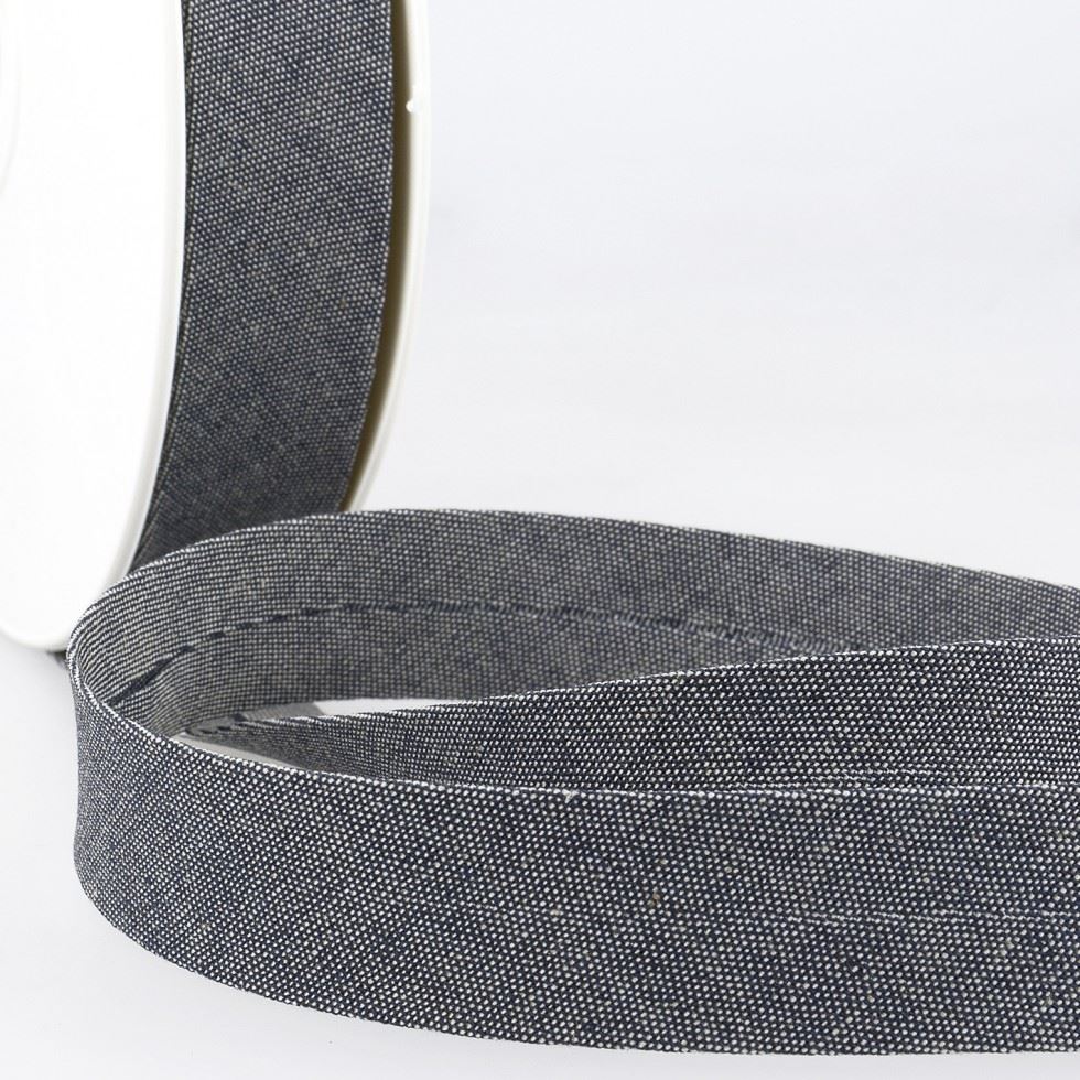 Stephanoise Denim Bias Binding Tape Light Grey
 