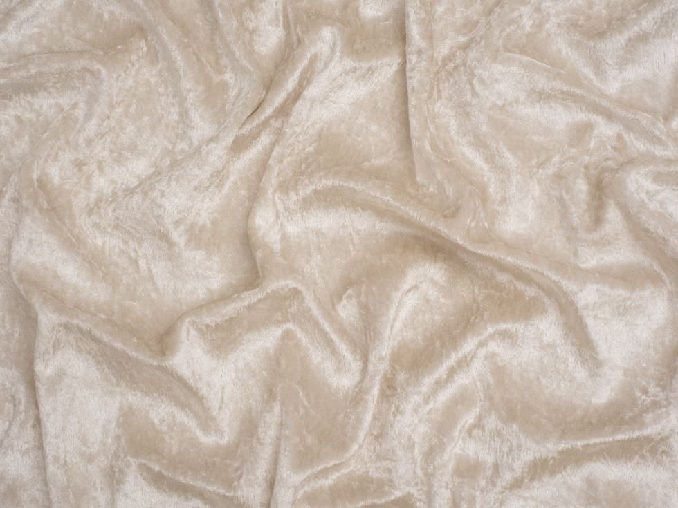 Minerva Core Range Oyster Crush Velvet Stretch Knit Fabric