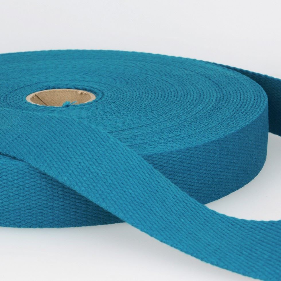 Stephanoise Cotton Webbing Teal Blue