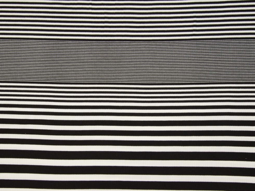 Black Deadstock Viscose Rib Stretch Knit Fabric