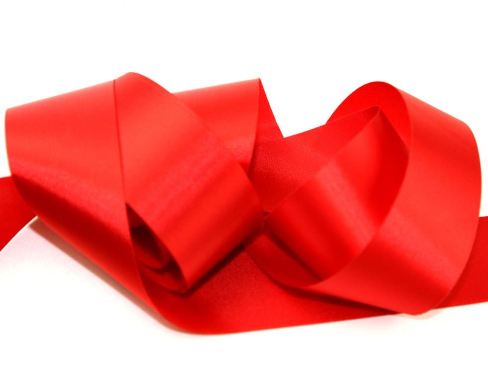 Romandus Post Office Red Fused Edge Craft Ribbon (Value Roll)