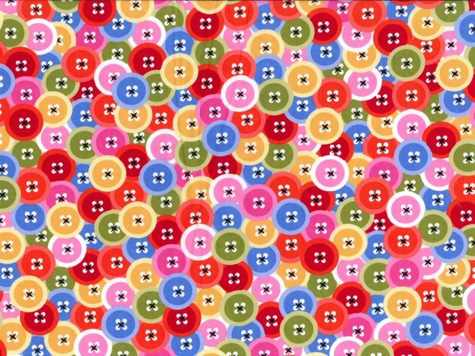 Rose and Hubble 100% Cotton Poplin Fabric Pink Multi
 