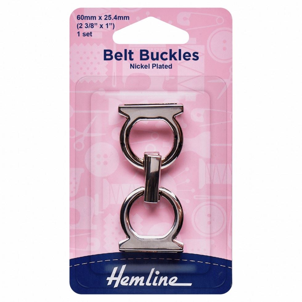 Hemline Silver Belt Buckle