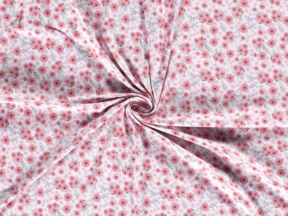 Cotton Jersey Stretch Knit Fabric Salmon
 