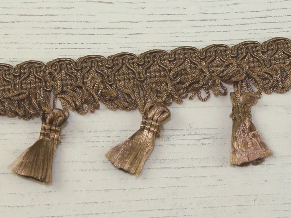 Tassel Fringe Trim Taupe