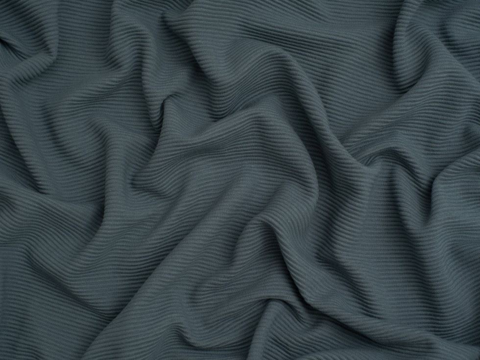 Minerva Core Range Baby Soft Cotton Ottoman Rib Stretch Knit Fabric Indigo Blue
 