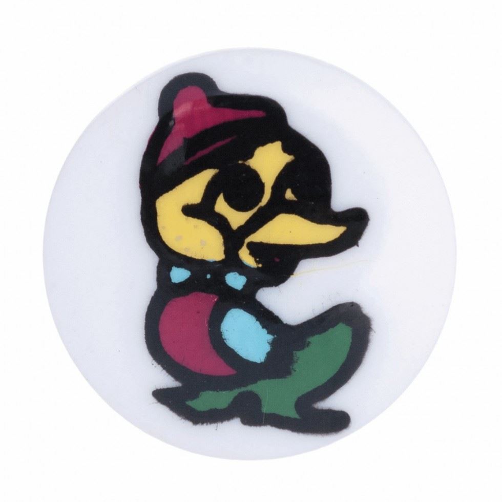 Hemline White/Multicoloured Childrens Round Plastic Buttons