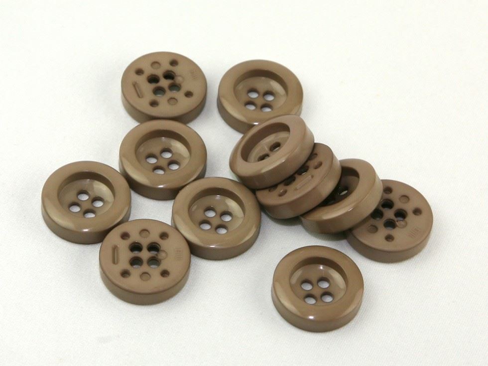 Dill Chunky Coat Buttons (Value Pack) Taupe
 