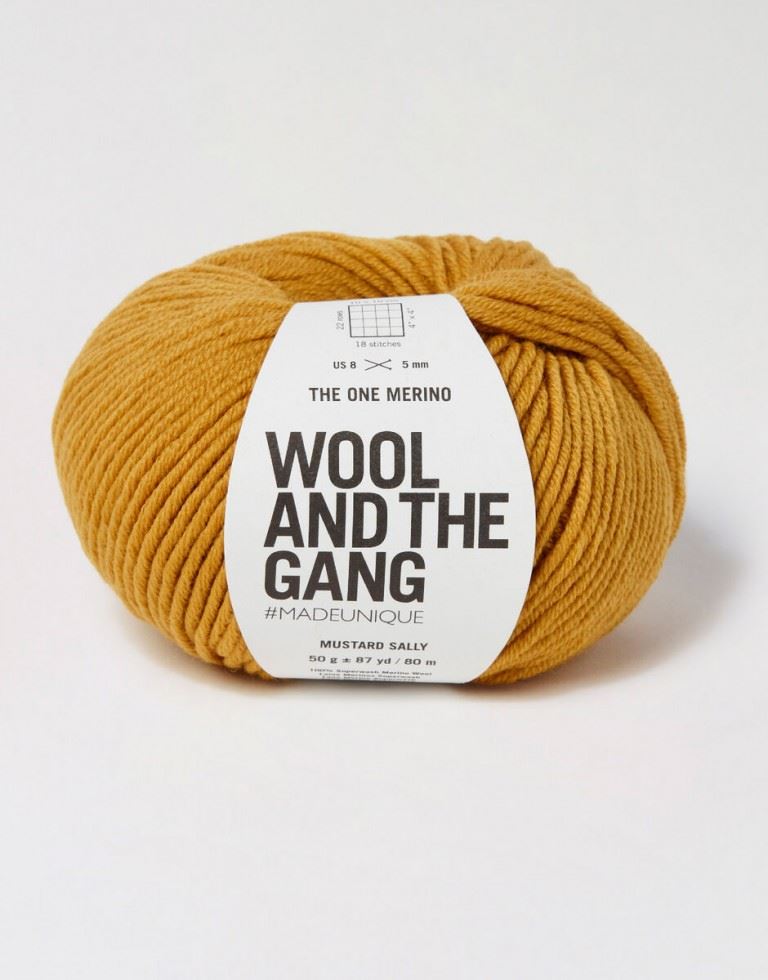 Wool And The Gang Mustard Sally The One Merino Aran Yarn