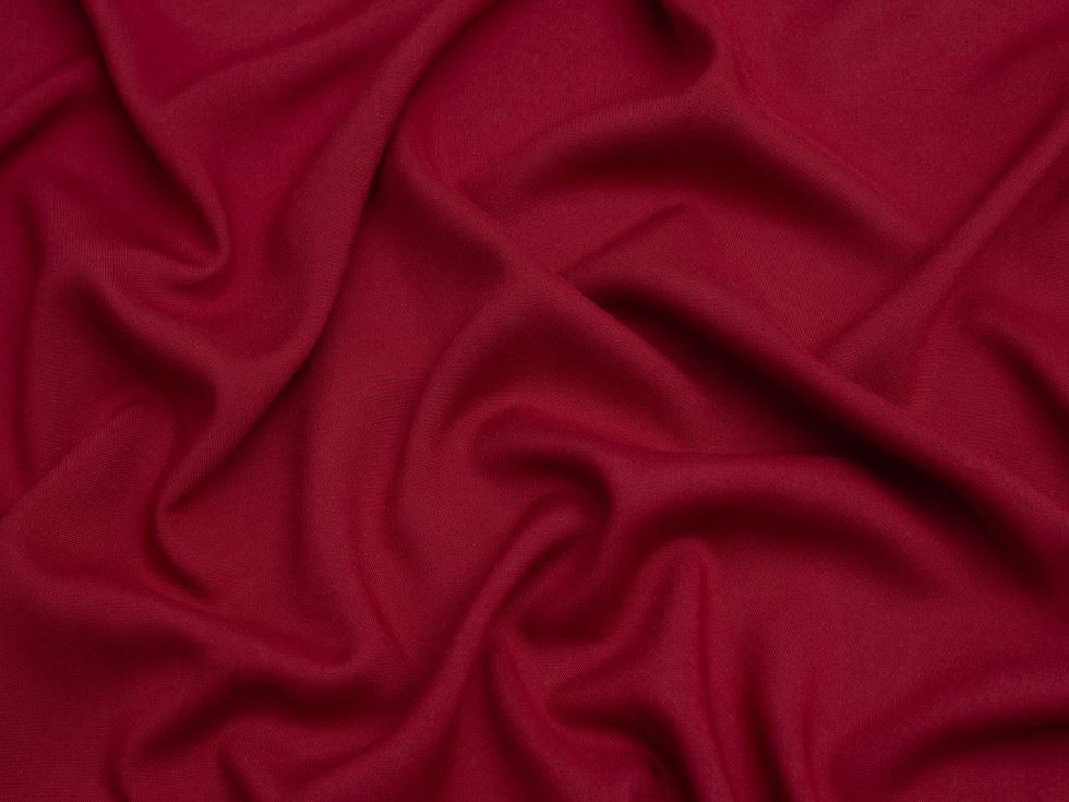 Minerva Core Range Viscose Poplin Fabric Dark Red
 