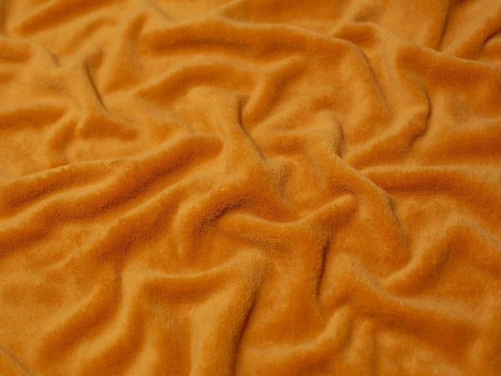 Minerva Core Range Mustard Super Soft Plush Cuddle Fleece Fabric