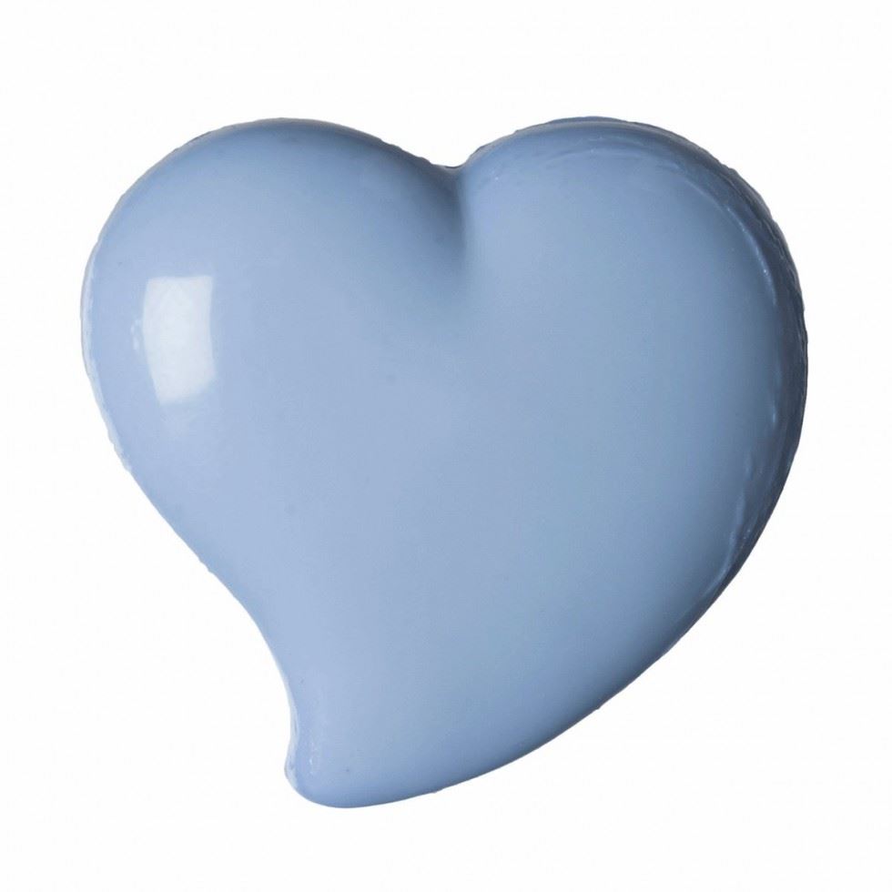 Hemline Lilac Plastic Heart Buttons