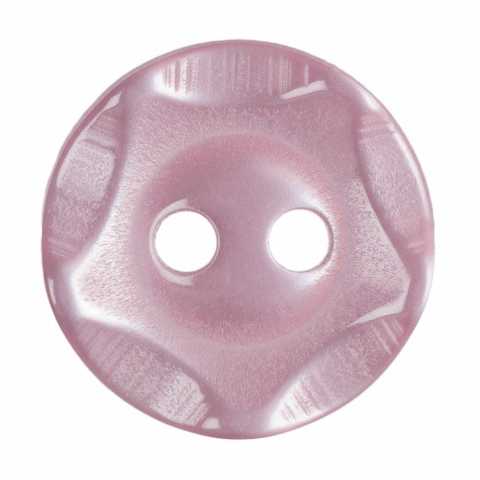 Hemline Pink Round Plastic Buttons