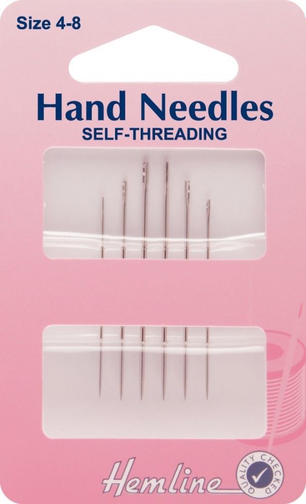 Hemline Gold Self Threading Sewing Needles