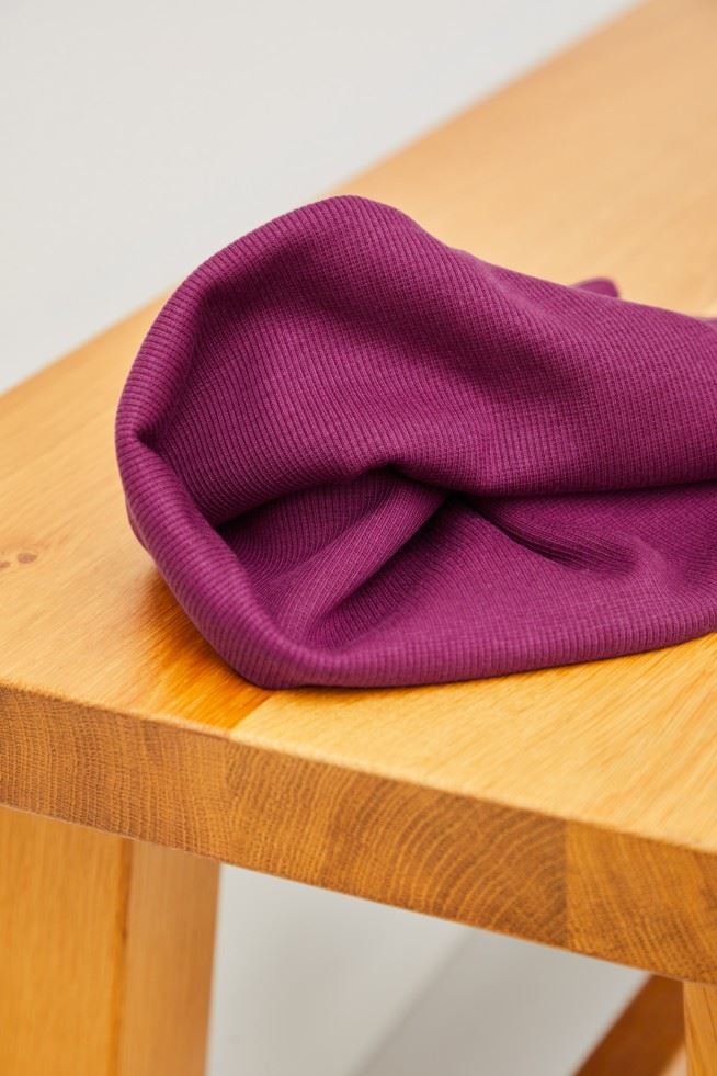 Meet Milk Cherry Neva Tencel Lyocell Cotton Rib Stretch Knit Fabric