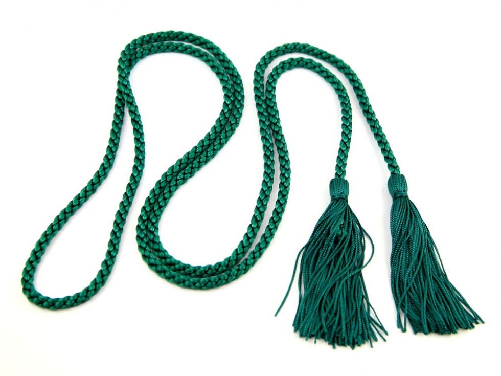 Dressing Gown Cord With Tassels Green
 