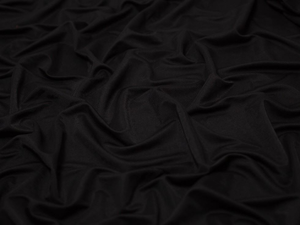 Minerva Core Range Black Rayon Nylon Jersey Stretch Knit Fabric