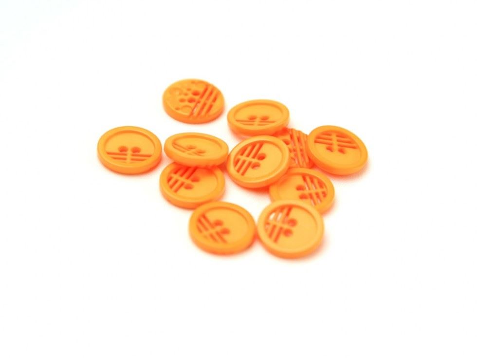Dill Round Retro Buttons (Value Pack) Light Orange
 