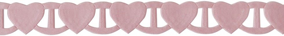 Berisfords Linking Heart Ribbon Pink Azalea
 