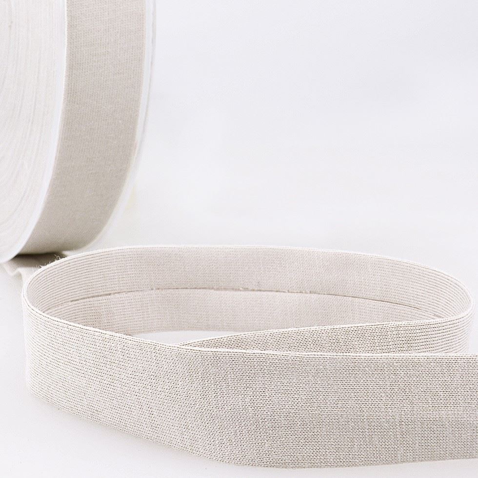 Stephanoise Cotton Jersey Bias Binding Tape Beige