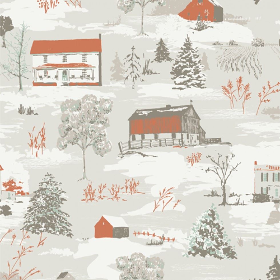 Art Gallery Fabrics Juniper 100% Cotton Poplin Fabric Farmhouse Winter