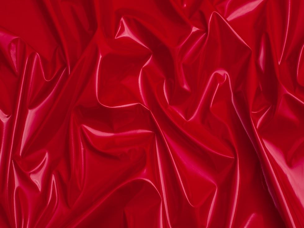 Minerva Core Range Glossy PVC Vinyl Fabric Red
 