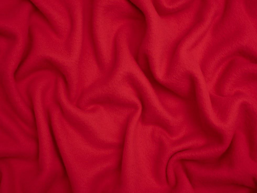 Minerva Core Range Brushed Microfleece Fabric Red
 