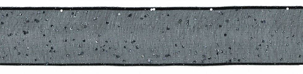 Berisfords 10 Black Random Glitter Ribbon