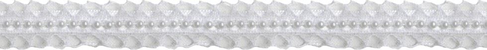 Simplicity White Pearls On Lace Trim