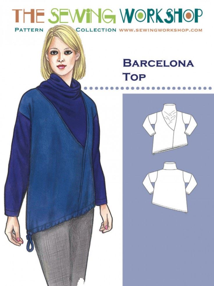 The Sewing Workshop Paper Sewing Pattern Barcelona Top
