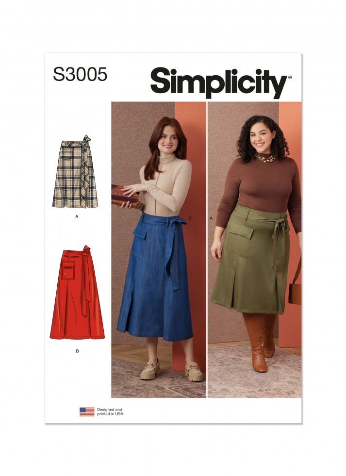 Simplicity Women's Skirts Sewing Pattern S3005 (W2 20W-28W) Size 20 - Image 2