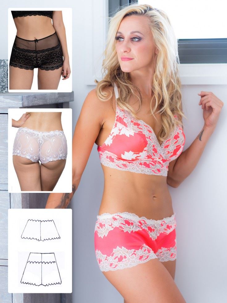 Booby Traps Paper Sewing Pattern Hipster Briefs
 