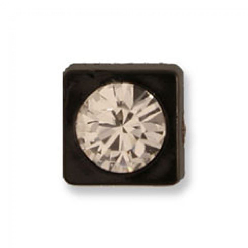 Trimits Black Square Swarovski Buttons