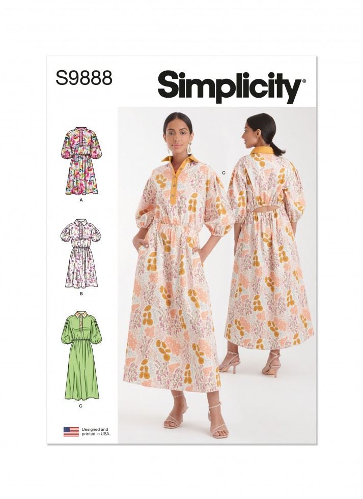 Simplicity Paper Sewing Pattern 9888
 
