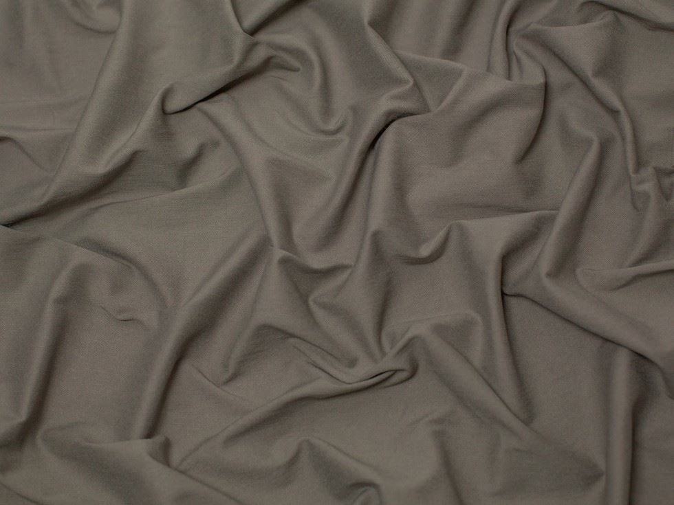 Minerva Core Range Taupe Heavy Stretch Woven Bengaline Suiting Fabric