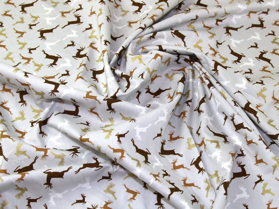 Grey Deadstock 100% Cotton Fabric