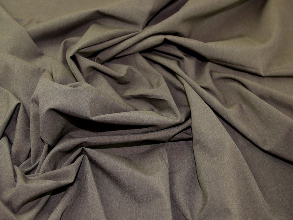 Brown Deadstock Wool Suiting Fabric