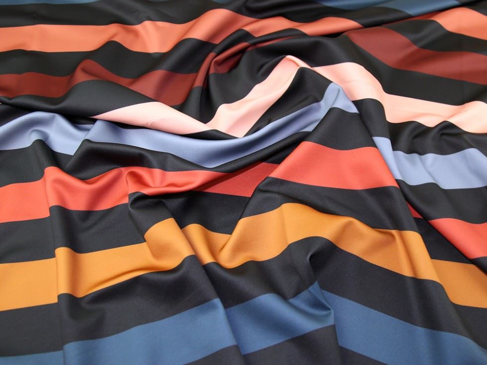 Lady Mcelroy Multicoloured Scuba Stretch Knit Fabric