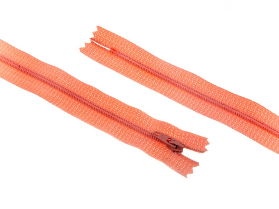 YKK Nylon Closed End Dress Zips Dark Peach