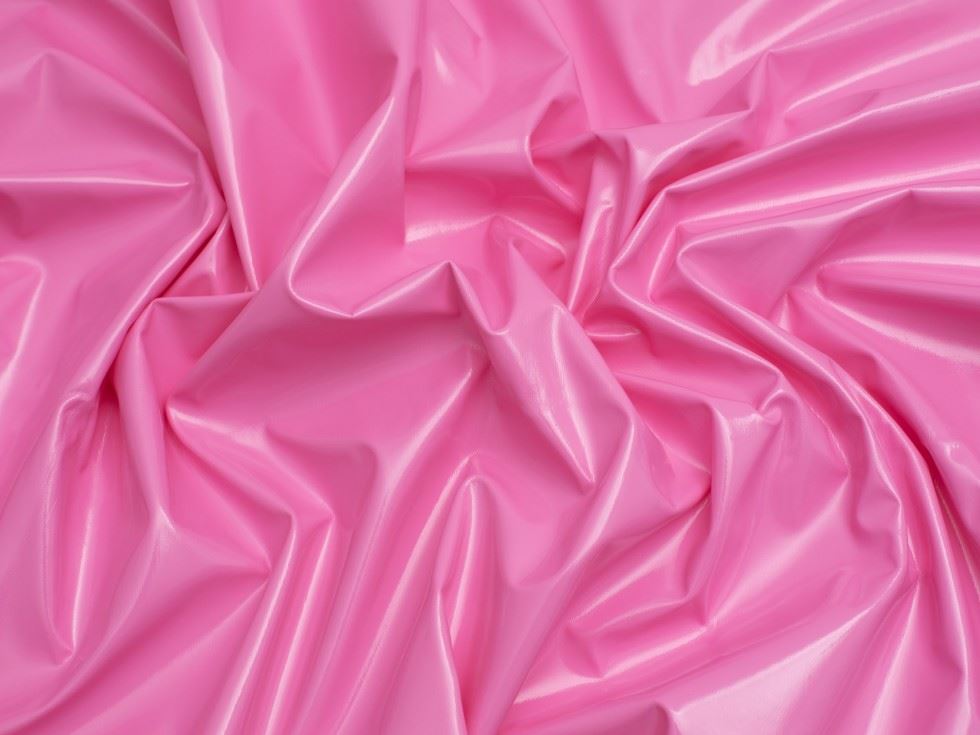 Minerva Core Range Glossy PVC Vinyl Fabric Barbie Pink
 