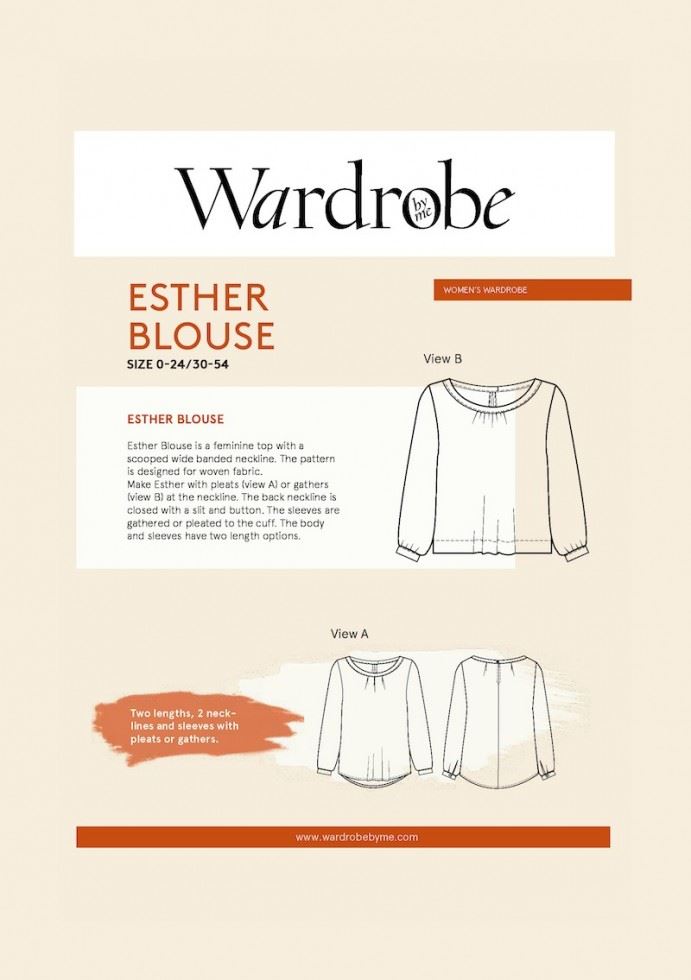 Wardrobe By Me Paper Sewing Pattern Esther Peasant Blouse