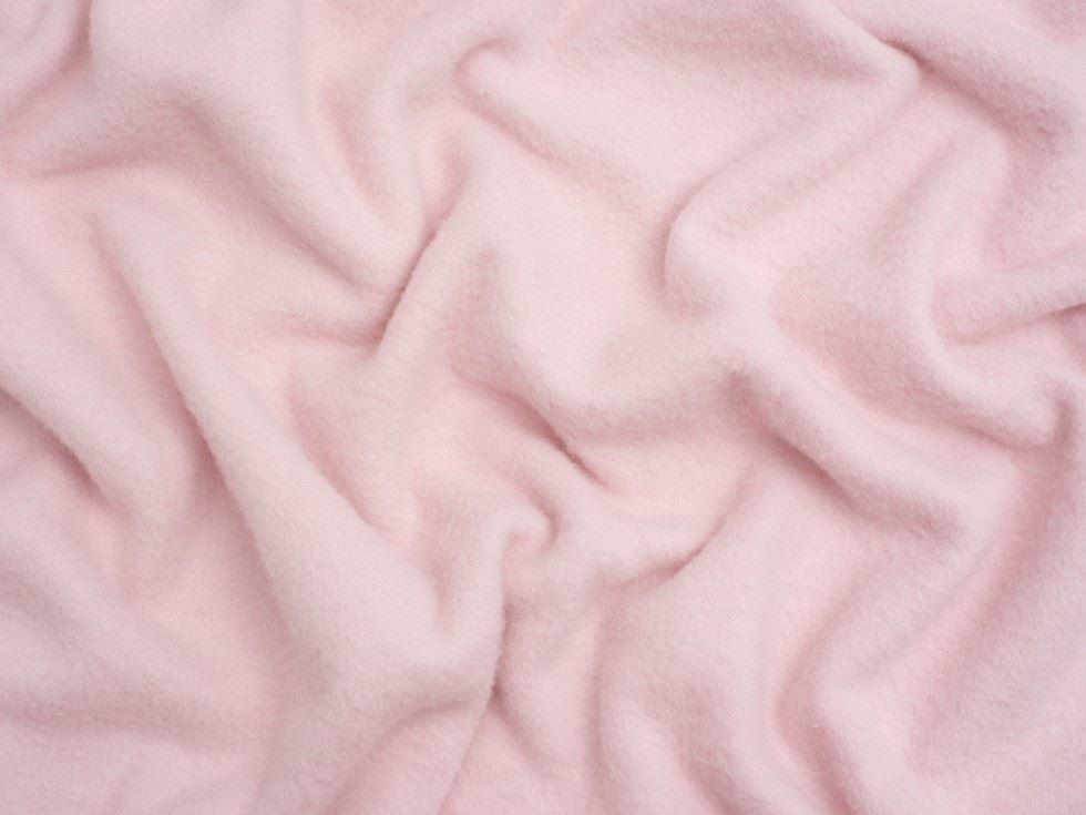 Minerva Core Range Brushed Microfleece Fabric Light Pink
 
