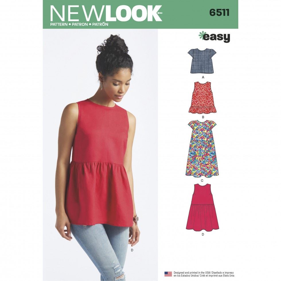 New Look Paper Sewing Pattern 6511
 