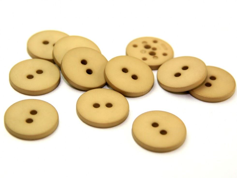 Dill Round Matte Buttons (Value Pack) Camel Brown
 