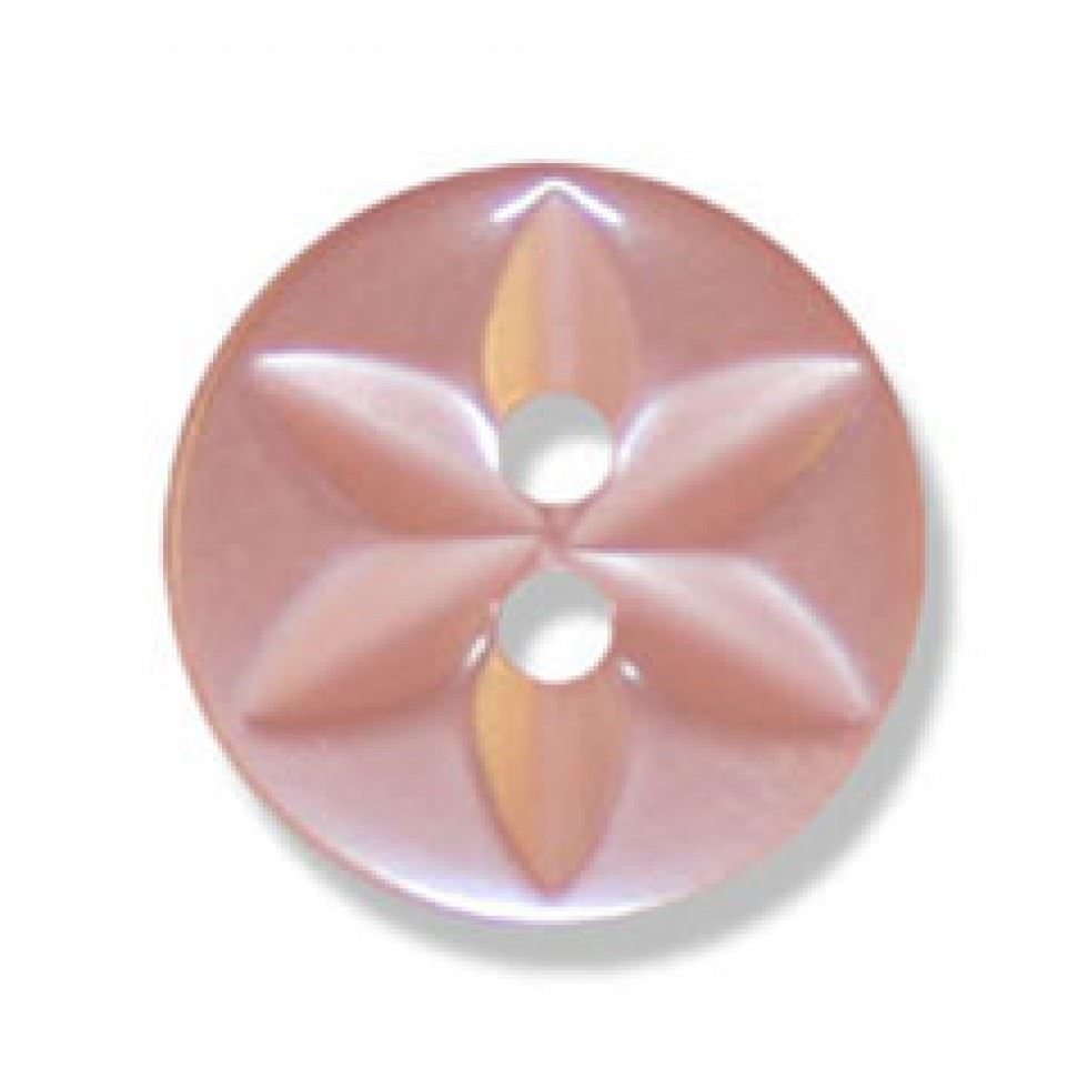 Trimits Pink Polyester Star Buttons (Value Pack)